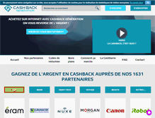 Tablet Screenshot of cashbackgeneration.com